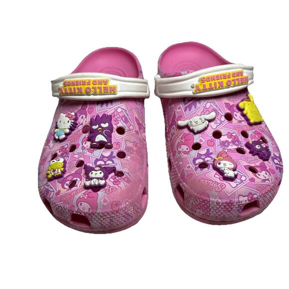 Crocs Shoes - Crocs Limited Edition Hello Kitty And Friends Classic Clog Pink / White  Size 6